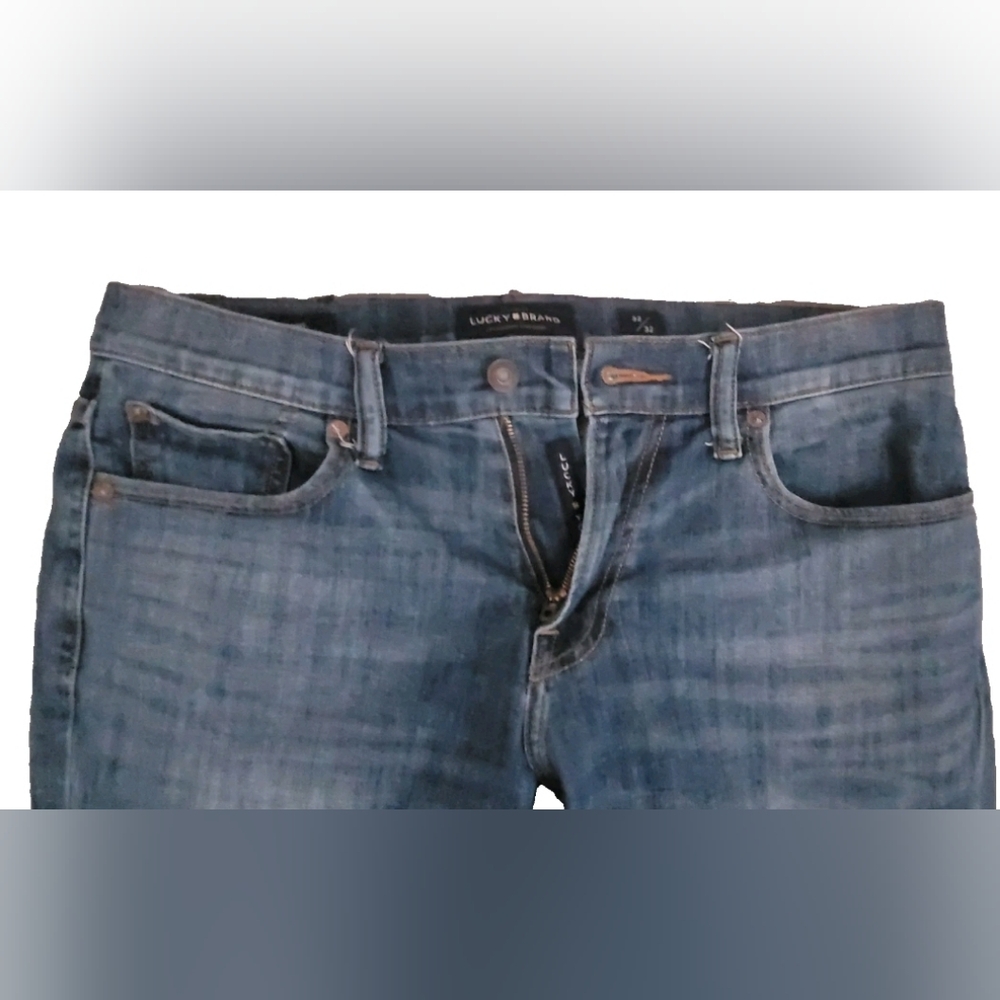 LUCKY BRAND STRAIGHT 221 MENS BLUE JEANS 32X32 ●•° - Picture 4 of 5